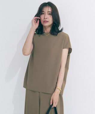 UNFILO 【WEB限定/セットアップ着用可】サマーセットアップ  Tブラウス モカ