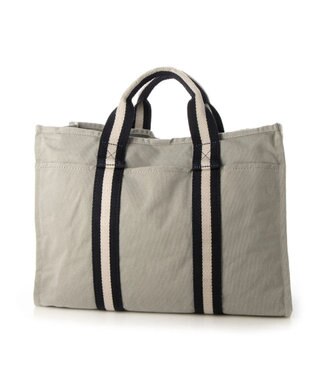 UNBILLION cachecache ラインテープボックスパーテーション2wayトート ライトグレー