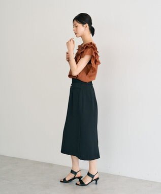 YECCA VECCA ポケットデザインナロースカート Black