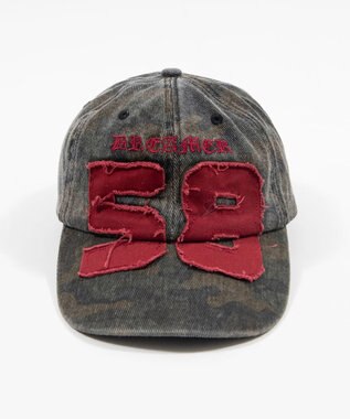 WEGO ナンバリングアップリケキャップ 柄1