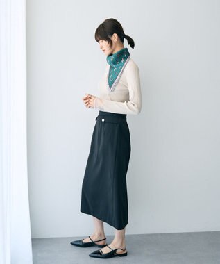 YECCA VECCA ポケットデザインナロースカート Black