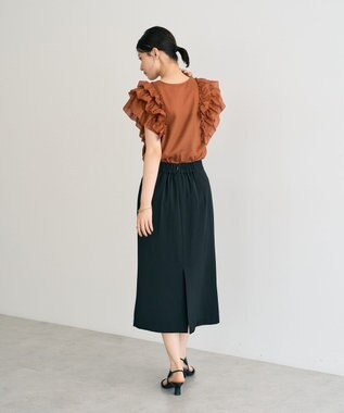 YECCA VECCA ポケットデザインナロースカート Black