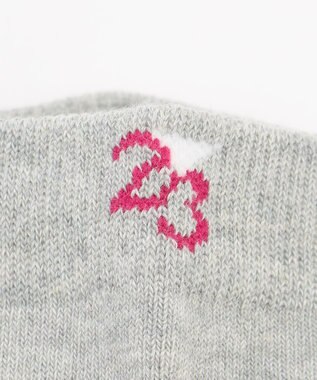 23区GOLF 【WOMEN】シンプルであらゆるウェアとコーディネイト可能◎ ナンバリング ソックス ライトグレー系