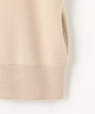 J.PRESS LADIES L CAT ジップアップ ブルゾン ニット ベージュ系