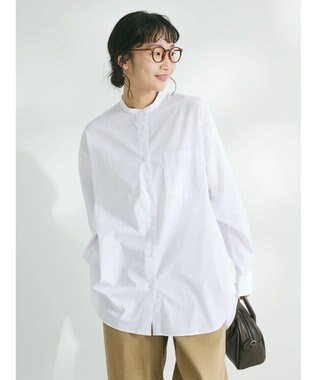 CRAFT STANDARD BOUTIQUE バンドカラーシャツ Off White