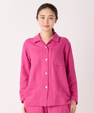 UCHINO マシュマロガーゼベーシックレディスパジャマ ダークピンク