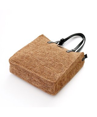 IBIZA ラフィア　セミショルダーバッグ 濃茶