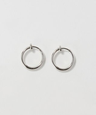 Phoebe 〈金属アレルギー対応〉バランスパールフープイヤリング　シルバー/ステンレス/大ぶり/存在感◎/主役級 シルバー