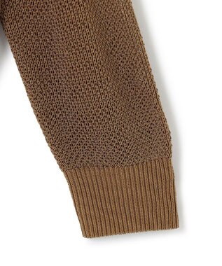 ICB 【洗える】 コイルメッシュ カーディガン キャメル系