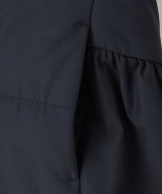 ANY SIS S 【2WAY】フェミニンペプラムパデット ベスト ネイビー×杢ネイビー