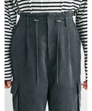 Green Parks ・ＥＬＥＮＣＡＲＥ　ＤＵＥ　コーデュロイカーゴパンツ Charcoal Gray