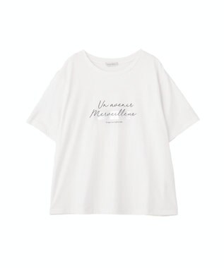 Green Parks 【適ON】箔プリントロゴＴシャツ Off White