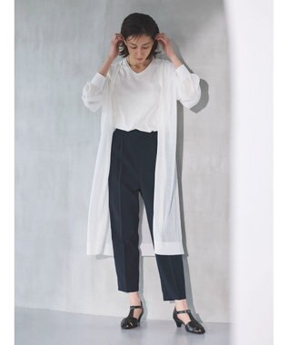 Green Parks 接触冷感　テーパードパンツ Dark Navy