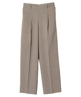 Green Parks 接触冷感　きれいシルエットパンツ（ワイド） Gray Beige