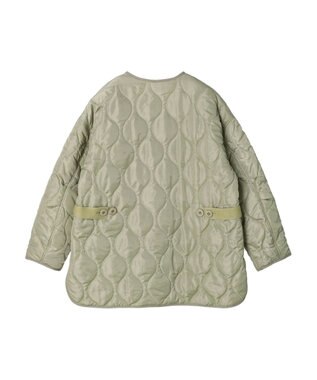 earth music&ecology キルティングハーフブルゾン Khaki