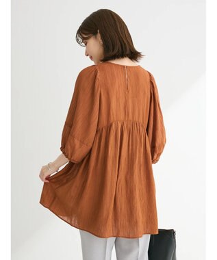 Green Parks ＢＰ　ボリュームスリーブチュニック Brown