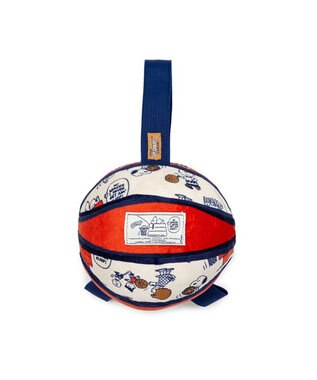 PET PARADISE スヌーピー タブ付 バスケットボール  トイ オレンジ×ホワイト