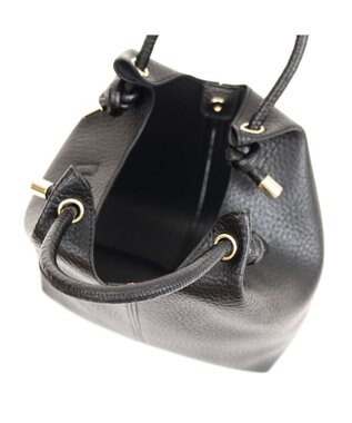 UNBILLION カシュカシュ cachecache / ポーチ付きノットハンドル2wayシボトート ブラック