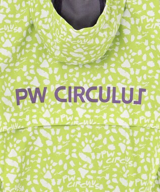 PW CIRCULUS 今が旬！【MEN】【洗える/ストレッチ】アニマルプリント ジップアップ フーデッド ブルゾン ライム系5