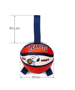 PET PARADISE スヌーピー タブ付 バスケットボール  トイ オレンジ×ホワイト