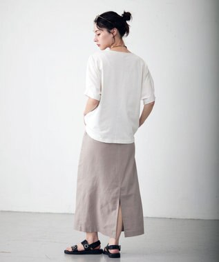 J.PRESS YORK STREET 【WOMEN】ドルマンスリーブ プルオーバー ホワイト系