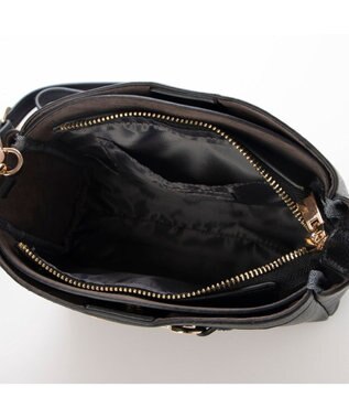 UNBILLION カシュカシュ cachecache / ビット金具付きミニショルダーバッグ ブラック