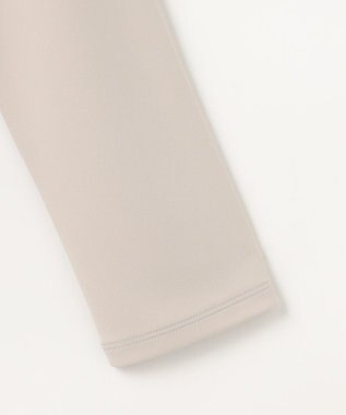 自由区 S プリーツコンビジャージ ブラウス グレージュ