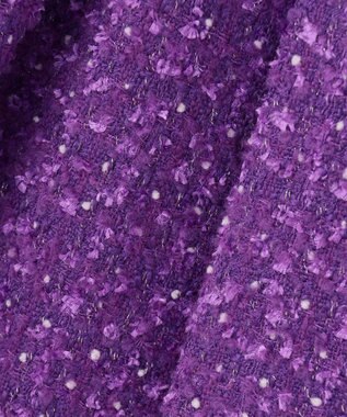 TOCCA CHIFFON TWEED ドレス パープル系
