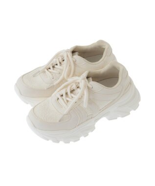 earth music&ecology 【チャーム付き】ＯＲｉｅｎｔａｌ　ＴＲａｆｆｉｃ　パールチャームスニーカー Ivory