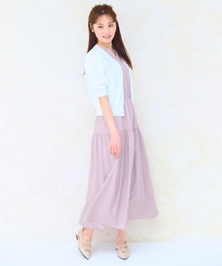 Feroux ハーフスリーブ カーディガン ホワイト系