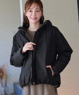 Tiaclasse リバーシブルダウンジャケット ブラック