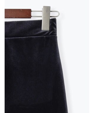 Te chichi ベロアナロースカート《2025Autumn catalog vol.2 item》 ネイビー