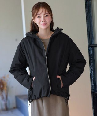 Tiaclasse リバーシブルダウンジャケット ブラック