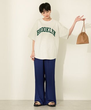 AMERICAN HOLIC BROOKLYN カレッジロゴBIGTシャツ Oatmeal