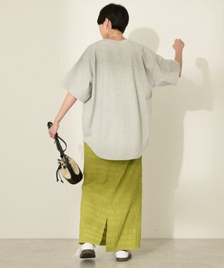 AMERICAN HOLIC BROOKLYN カレッジロゴBIGTシャツ Gray Mixture