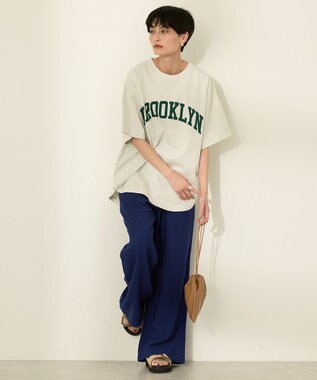 AMERICAN HOLIC BROOKLYN カレッジロゴBIGTシャツ Oatmeal