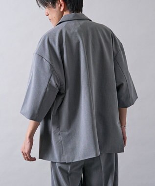CRAFT STANDARD BOUTIQUE 半袖ダブルテーラードセットアップ Charcoal Gray