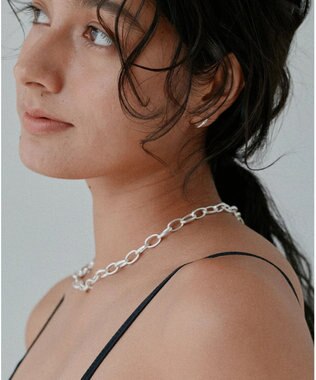 yoaa シルバー925 オープンハートネックレス シルバー925