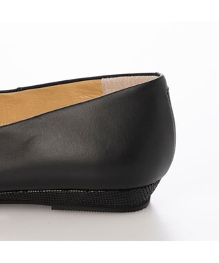 MODE ET JACOMO <MODE ET JACOMO>スクエアトゥフラットパンプス ブラック