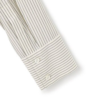 ICB 【洗える】CRySiタイプライター ロングシャツ オフホワイト系柄