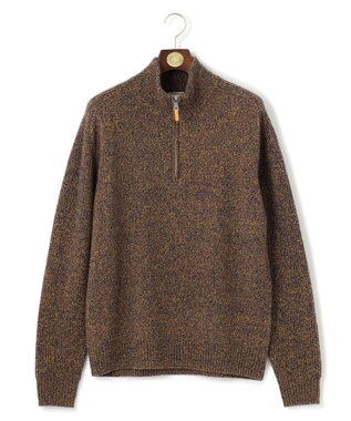 J.PRESS MEN 【KING SIZE】【Cash Lamb’s Wool】ハーフジップニット イエロー系