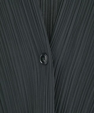 Green Parks ・ＥＬＥＮＣＡＲＥ　ＤＵＥ　プリーツノーカラージャケッ Black