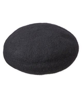 MOONBAT バスクリブ付きベレー帽 ブラック