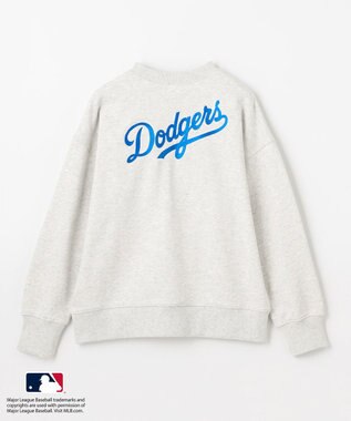 ANY 【洗濯機可/UVケア】MLB/メジャーリーグベースボール クルーネックスウェット ライトグレー
