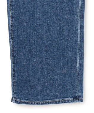 ICB ライトストレッチデニム ストレートパンツ ブルーデニム