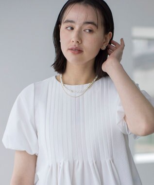 組曲 パール&メタルチェーンネックレス ゴールド系