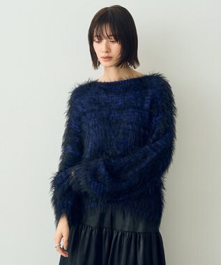 YECCA VECCA フェザーMIXロービングニット