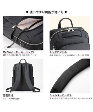 ACE BAGS & LUGGAGE W&.Day/Night ポルク スクエアリュック A4 13.3インチPC 15236 ダブルアンドデイナイト ブラック