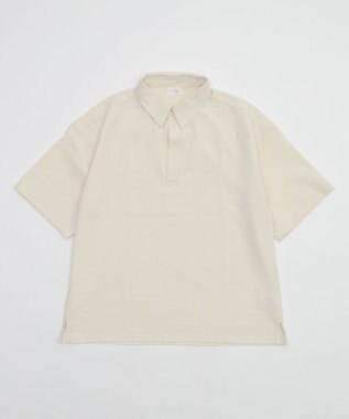 WEGO リネンライクスキッパーシャツ（SS） オフホワイト