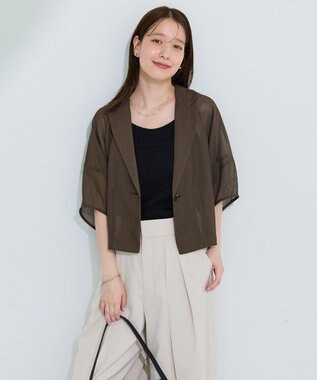 Green Parks 【適ON】レイヤードタンクトップ Black